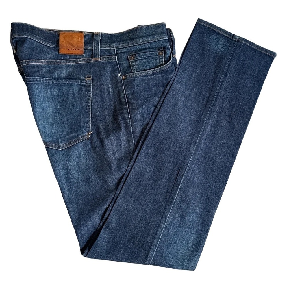 J Brand Kane Slim Straight Leg Jeans Mens 36 Dark Indigo Blue 240916X002 Skyline